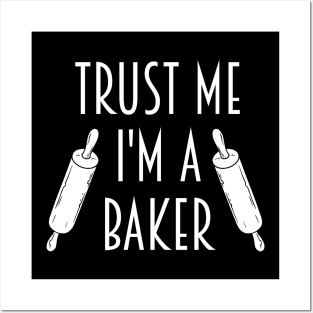 Baker Funny Saying Rolling Pins Posters and Art